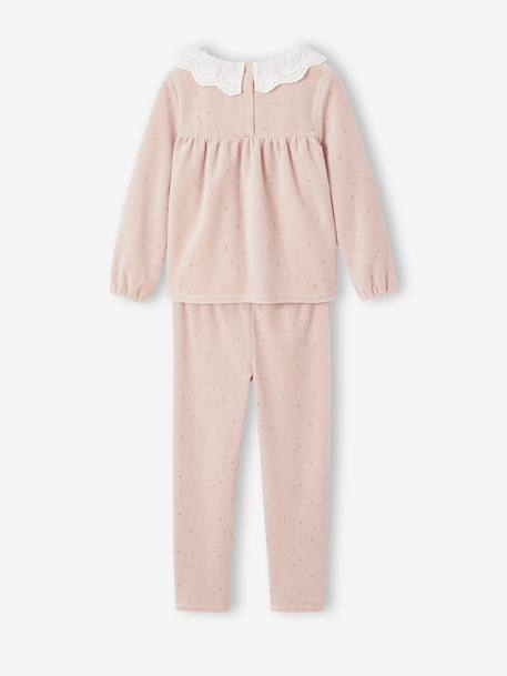 Pyjamas with Sequinned Cape for Girls rosy 