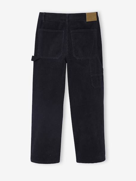Velvet Cargo Trousers, JONEN anthracite+hazel 
