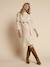 Knitted Dress for Maternity by Envie de Fraise beige+pearly grey 