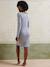 Richelieu rib nightie for nursing clothes and breastfeeding marl grey 