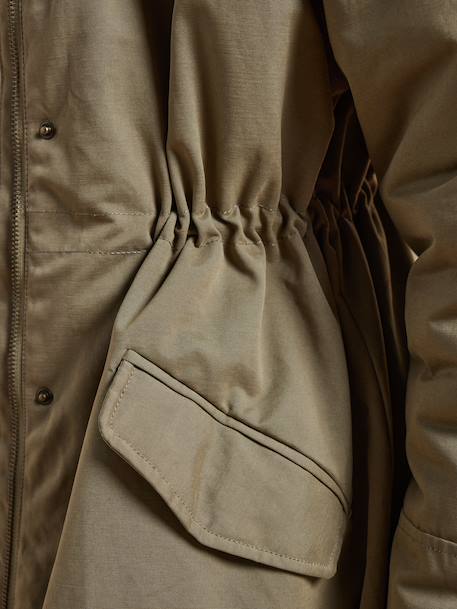 Convertible maternity and post-maternity parka green 