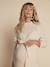 Knitted Dress for Maternity by Envie de Fraise beige+pearly grey 