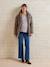 Quilted maternity and post-maternity evolving jacket coat taupe 