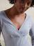 Richelieu rib nightie for nursing clothes and breastfeeding marl grey 
