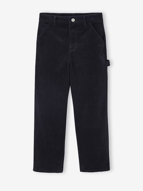 Velvet Cargo Trousers, JONEN anthracite+hazel 