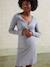 Richelieu rib nightie for nursing clothes and breastfeeding marl grey 