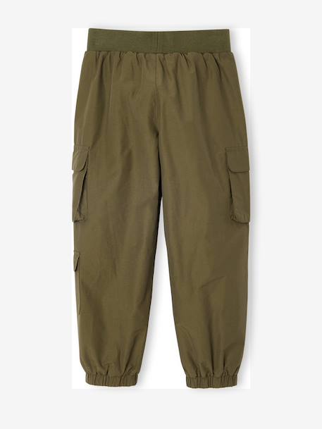 Water-Repellent Utility Trousers for Boys khaki 
