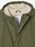 Hooded Sherpa-Lined Parka for Boys black+khaki 