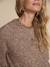 Raglan sleeve nursing jumper with braid ENVIE DE FRAISE beige 