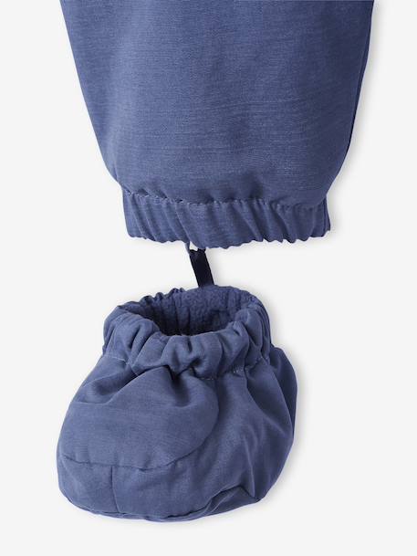 Convertible Pramsuit for Newborns navy blue 