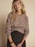 Raglan sleeve nursing jumper with braid ENVIE DE FRAISE beige 