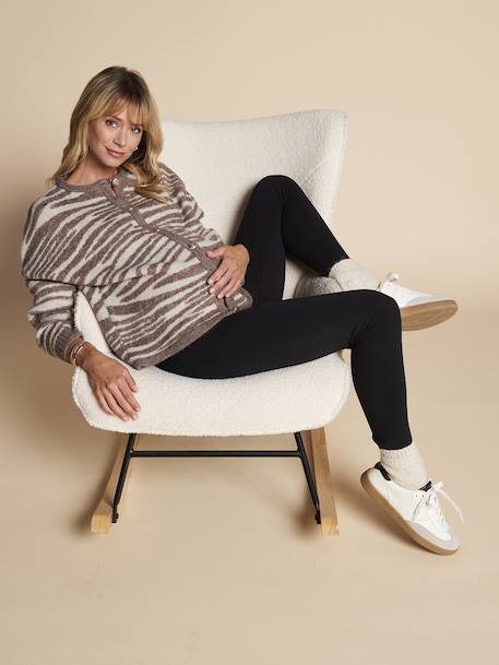 Zebra Print Cardigan for Maternity, ENVIE DE FRAISE beige 
