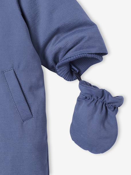 Convertible Pramsuit for Newborns navy blue 