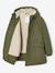 Hooded Sherpa-Lined Parka for Boys black+khaki 