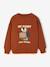 Printed Dog Sweatshirt for Boys striped white+tomato red 