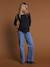 Pack of 2 Ribbed Knit T-Shirts for Maternity by ENVIE DE FRAISE black 