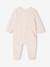 Pack of 2 Velour Sleepsuits for Newborns pale pink 
