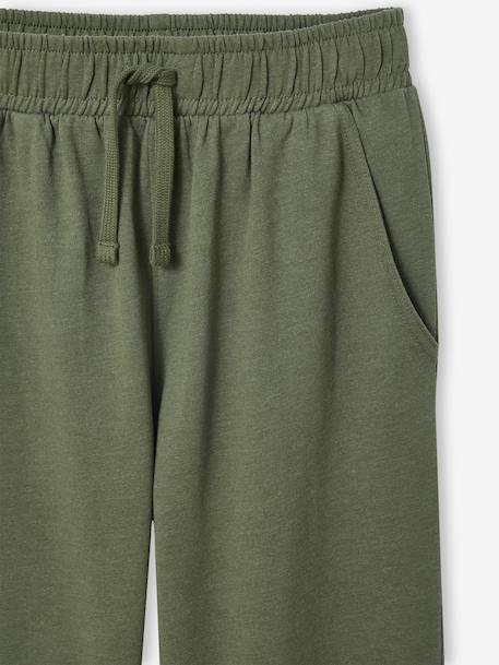 Oversized Fleece Trousers for Boys, JONEN khaki 