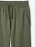 Oversized Fleece Trousers for Boys, JONEN khaki 