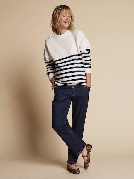 Striped Jumper for Maternity, ENVIE DE FRAISE ecru 
