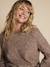 Raglan sleeve nursing jumper with braid ENVIE DE FRAISE beige 