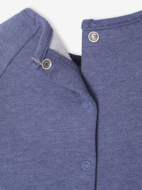 Sweatshirt & Trousers Combo for Babies 6308+marl blue+pale pink 