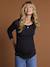 Pack of 2 Ribbed Knit T-Shirts for Maternity by ENVIE DE FRAISE black 