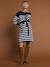 Striped knitted maternity dress ENVIE DE FRAISE navy blue 