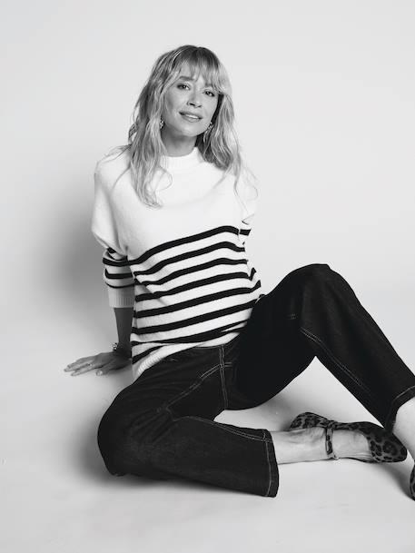Striped Jumper for Maternity, ENVIE DE FRAISE ecru 