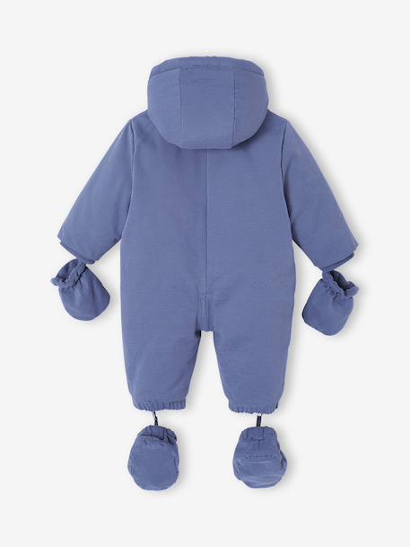 Convertible Pramsuit for Newborns navy blue 