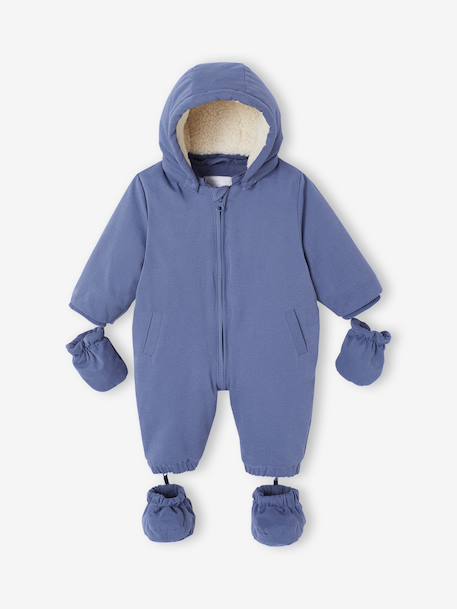 Convertible Pramsuit for Newborns navy blue 