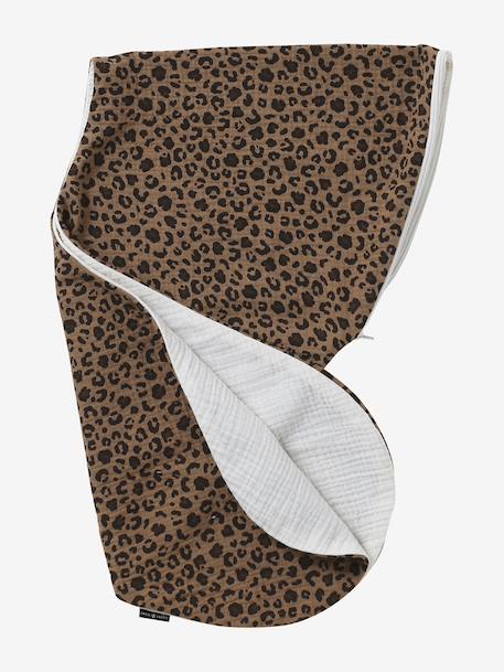 Leopard cotton muslin nursing pillow ENVIE DE FRAISE beige 