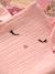 Pack of 3 muslin squares in cotton gauze ENCHANTED RABBIT set pink 