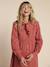Cotton gauze nursing clothes dress by ENVIE DE FRAISE black+terracotta 