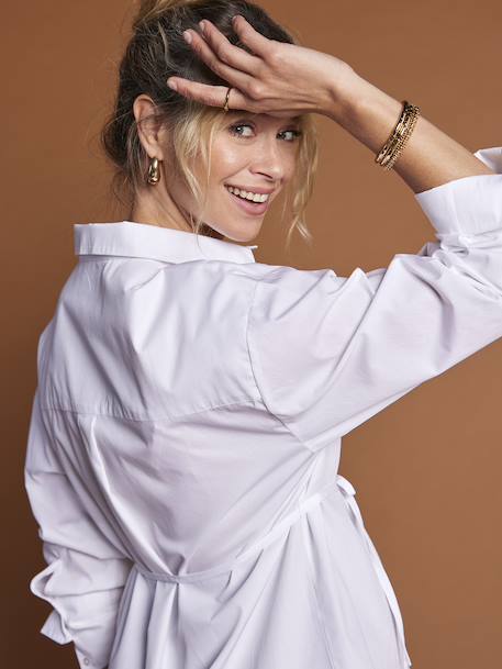 Long Shirt for Maternity & Nursing, ENVIE DE FRAISE ecru 
