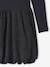 Girl's two-fabric bubble dress anthracite 