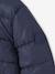 Padded Jacket with Polar Fleece Lined Hood, Reflective Effect & Recycled Fibre Padding for Boys Grey+navy blue 