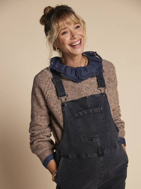 Wide Leg Dungarees for Maternity, ENVIE DE FRAISE anthracite 