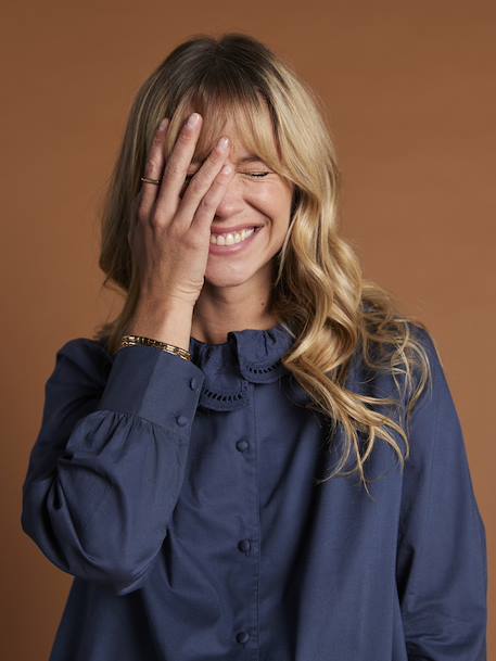Ruffled Blouse, Maternity & Nursing, ENVIE DE FRAISE night blue 