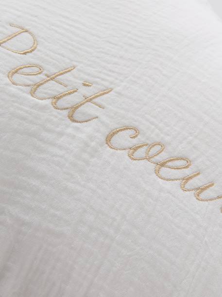 Cloud Cushion in Cotton Gauze cinnamon+ecru+grey blue+rosy 