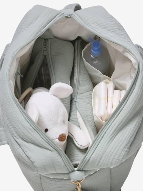Customisable ENVIE DE FRAISE 24 or 48-hour changing bag sage green 