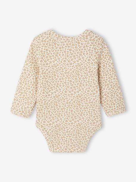 Pack of 5 Bodysuits with Cut-Away Shoulders for Newborns ecru 