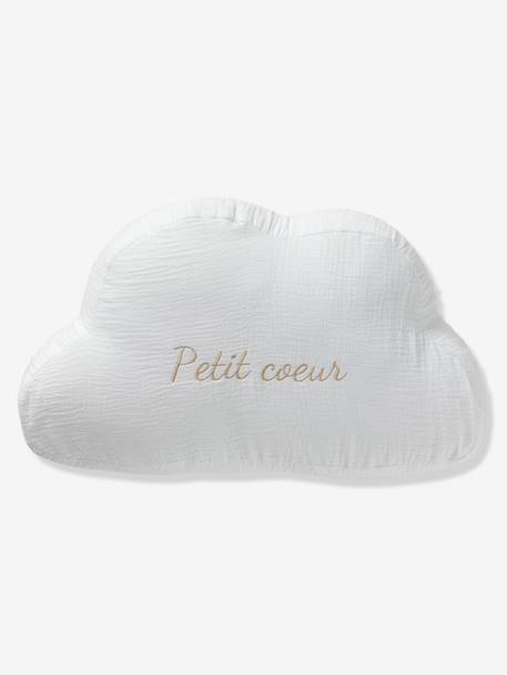 Cloud Cushion in Cotton Gauze cinnamon+ecru+grey blue+rosy 