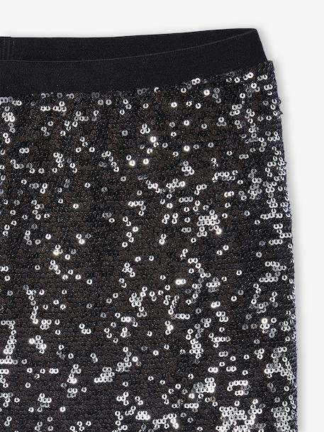 Girls' sequin trousers silver 