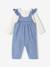 2-Piece Set for Newborns: Denim Dungarees + Bodysuit stone 