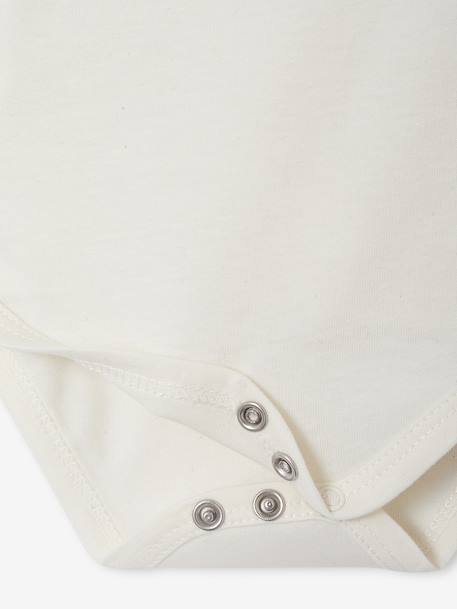 Set of 4 Plain Knit Items for Newborns: Cardigan + Trousers + Booties + Bodysuit ecru 
