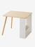 Set table and 2 child's bear chairs white 