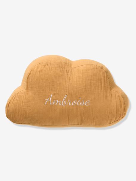 Cloud Cushion in Cotton Gauze cinnamon+ecru+grey blue+rosy 