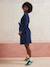 Fleece Sweatshirt Dress for Maternity navy blue 