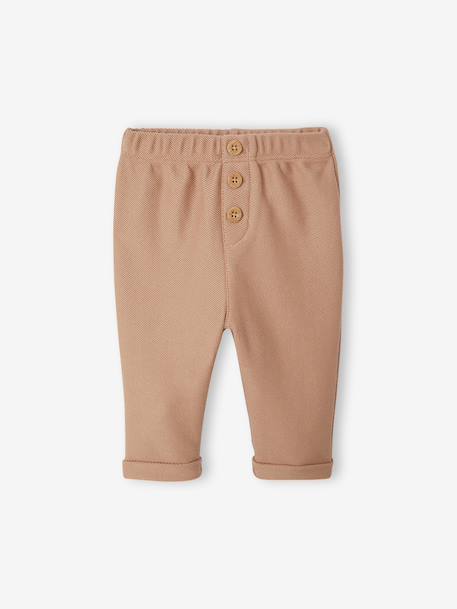 3-Piece Set for Newborns: Bodysuit + Trousers + Scarf camel 